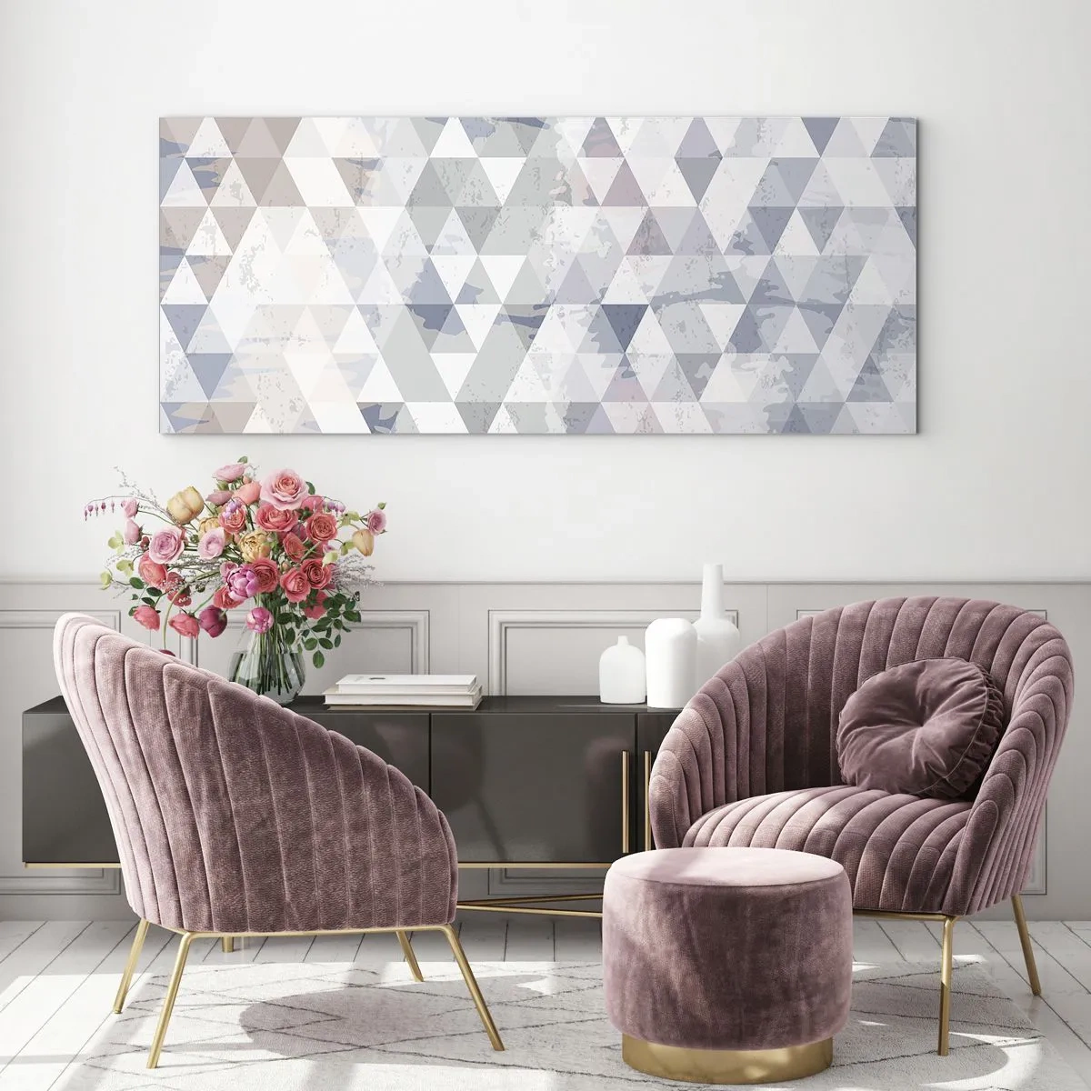 Obraz na skle - V rytmu na tři - 160x50 cm