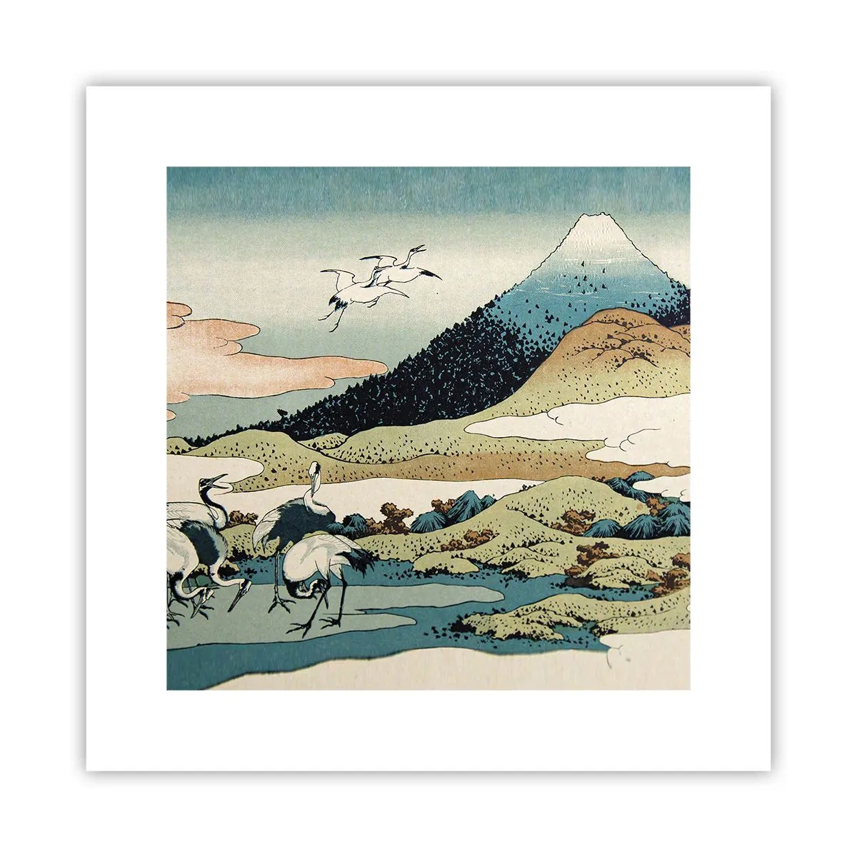 Plakát - V japonském duchu - 30x30 cm
