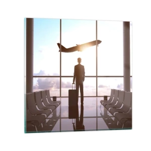 Obraz na skle - Máš čas, zpomal - 40x40 cm