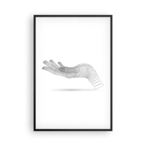 Plakát v černém rámu - Pružná ruka - 61x91 cm
