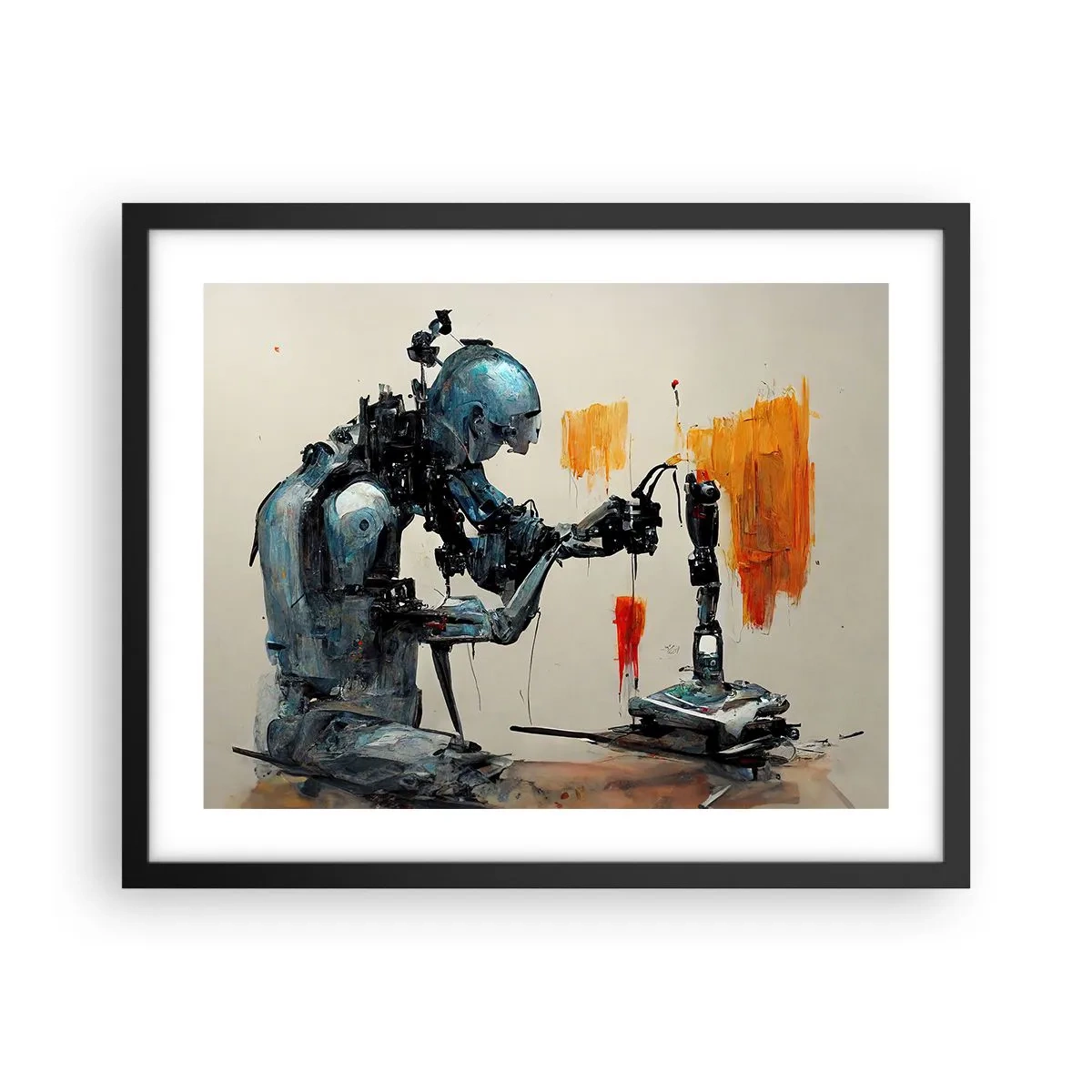 Plakát v černém rámu - Už zítra… - 50x40 cm