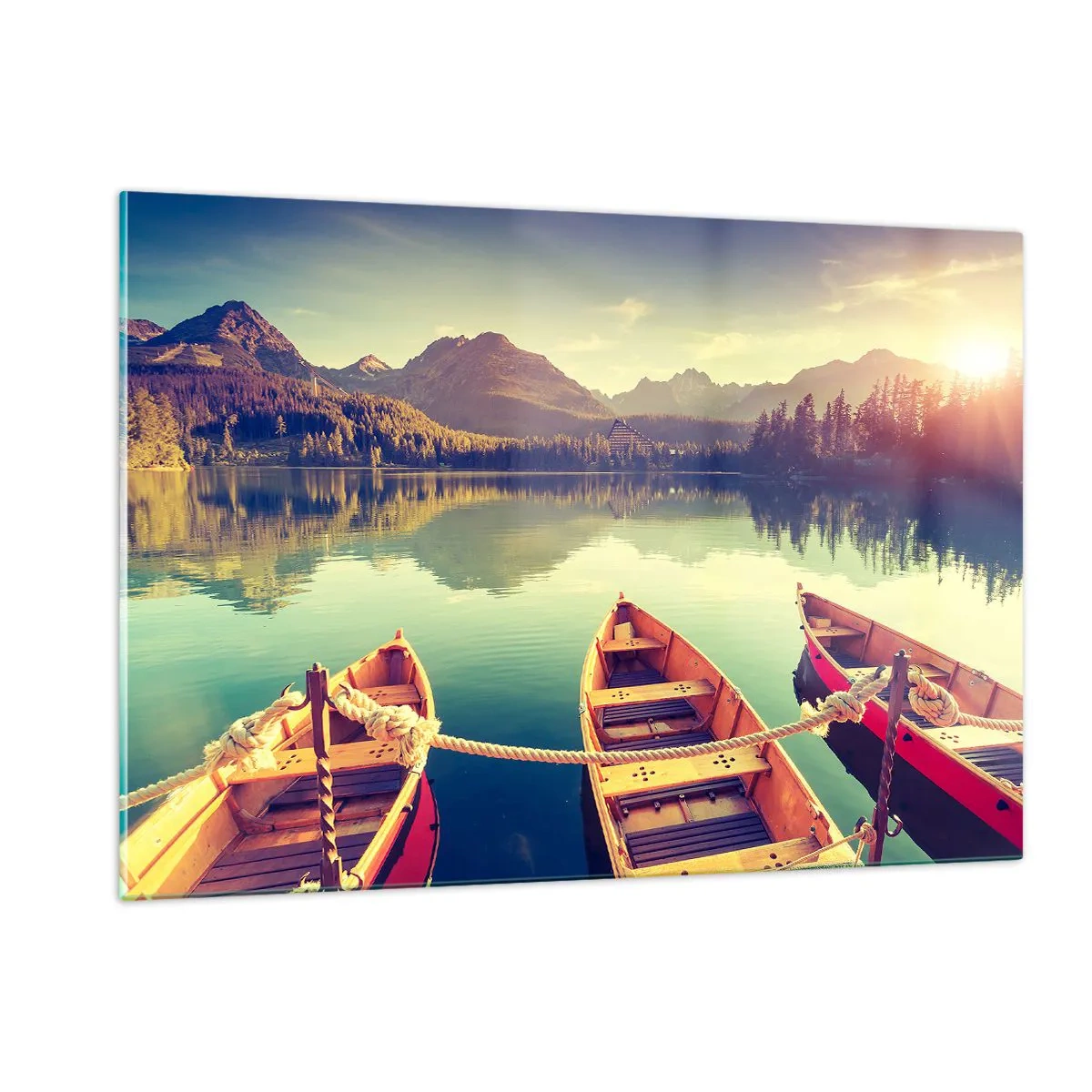 Obraz na skle - Žít podle jejich zákonů - 120x80 cm