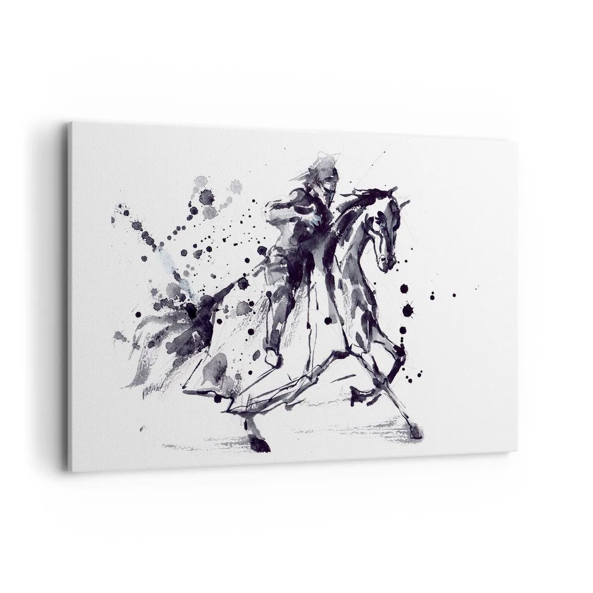 Obraz na plátně - Černý rytíř - 120x80 cm