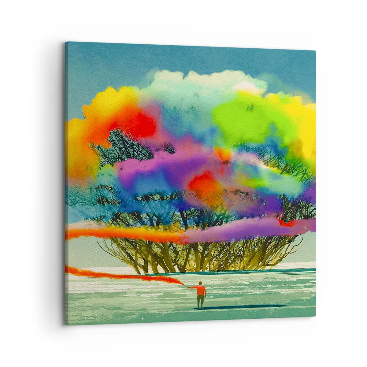Obraz na plátně - Oživit tento svět - 50x50 cm