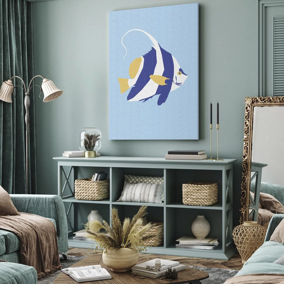 Obraz na plátně - Miss tropických vod - 55x100 cm