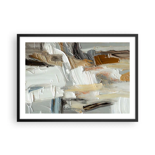 Plakát v černém rámu - Barevné nahromadění - 70x50 cm