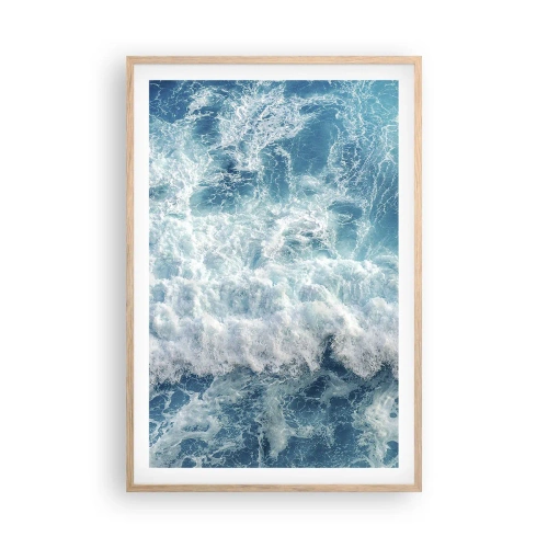 Plakát v rámu světlý dub - Radostně a skákavě - 61x91 cm