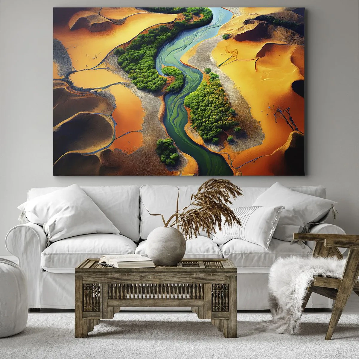 Obraz na plátně - Životodárná řeka - 100x70 cm