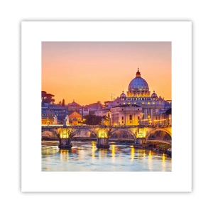 Plakát - Soumrak nad Věčným městem - 30x30 cm