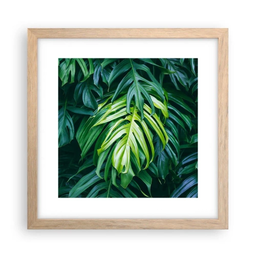 Plakát v rámu světlý dub - Ponořit se do svěžesti - 30x30 cm