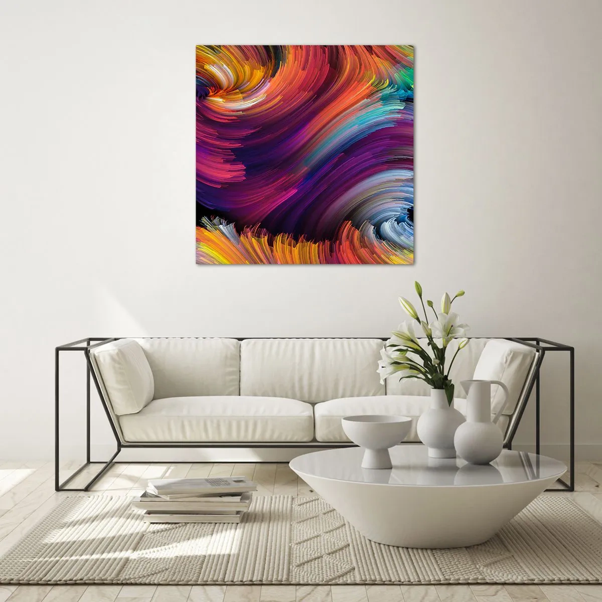 Obraz na skle - Začátek nového světa - 40x40 cm