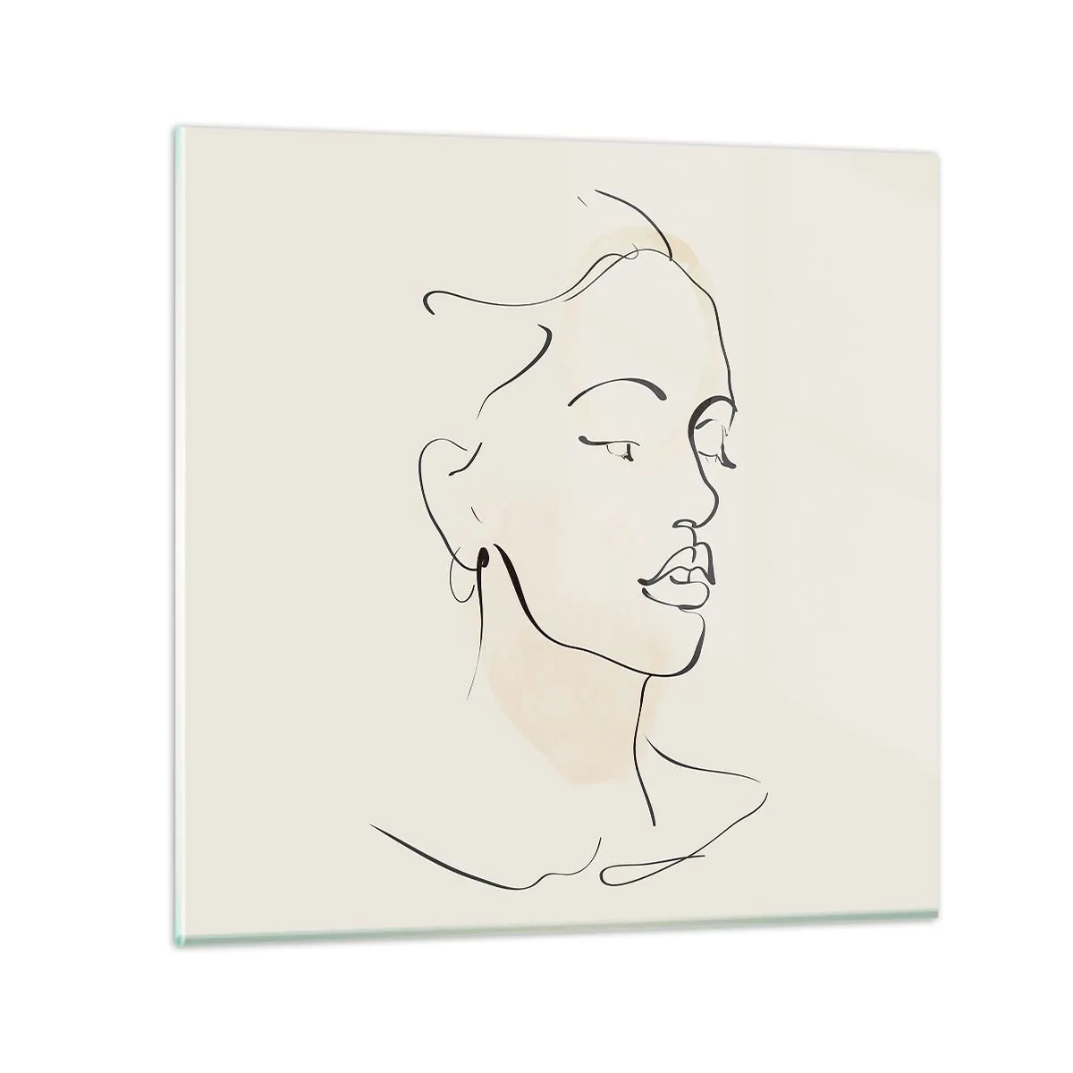 Obraz na skle - Výrazným tahem - 70x70 cm