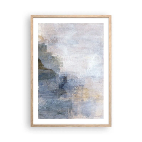 Plakát v rámu světlý dub - Tóny a akordy barev - 50x70 cm