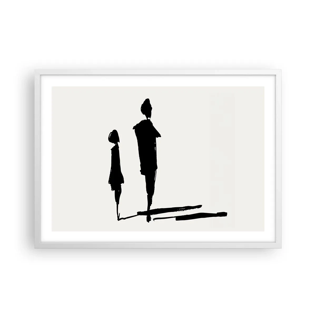 Plakát v bílém rámu - Určitě spolu? - 70x50 cm