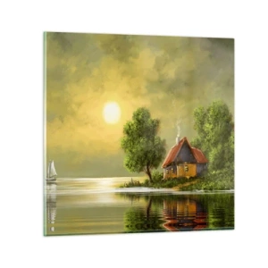 Obraz na skle - Krásně, jako z obrázku - 40x40 cm