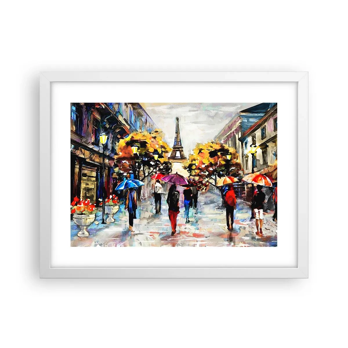 Plakát v bílém rámu - Na podzim zvlášť krásný - 40x30 cm