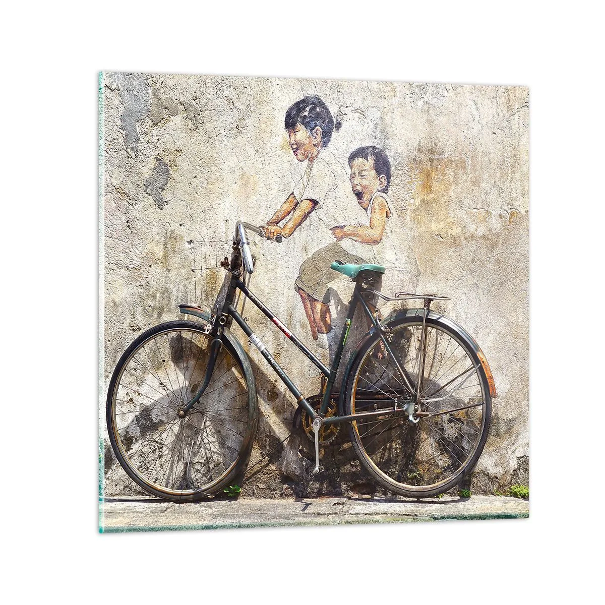 Obraz na skle - Pravda nebo klam? - 50x50 cm