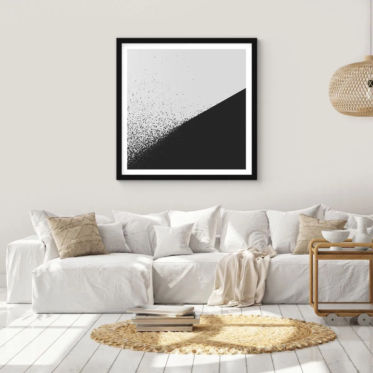 Plakát v černém rámu - Rychleji a rychleji, více a více - 40x40 cm