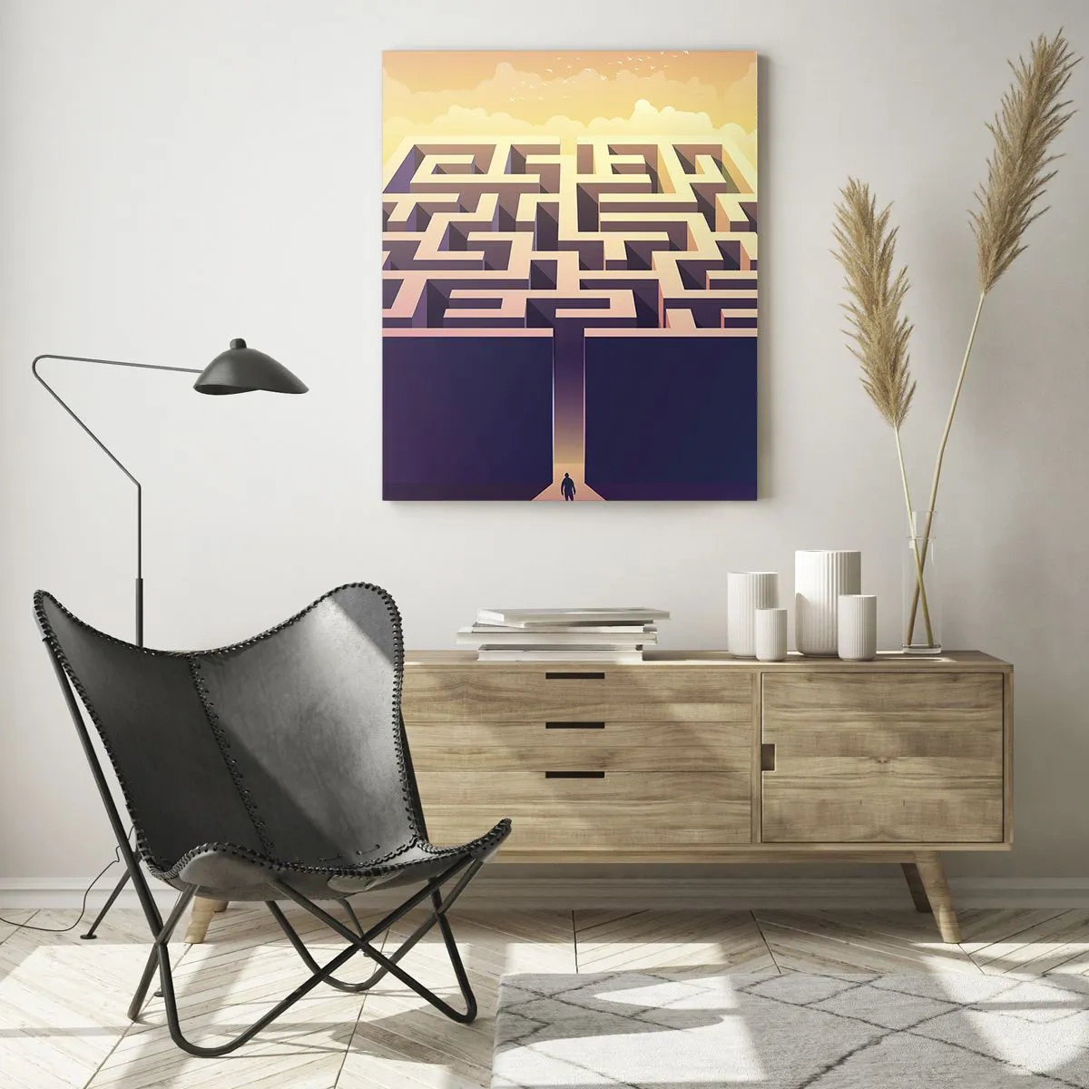 Obraz na skle - Čas rozhodnutí - 80x120 cm