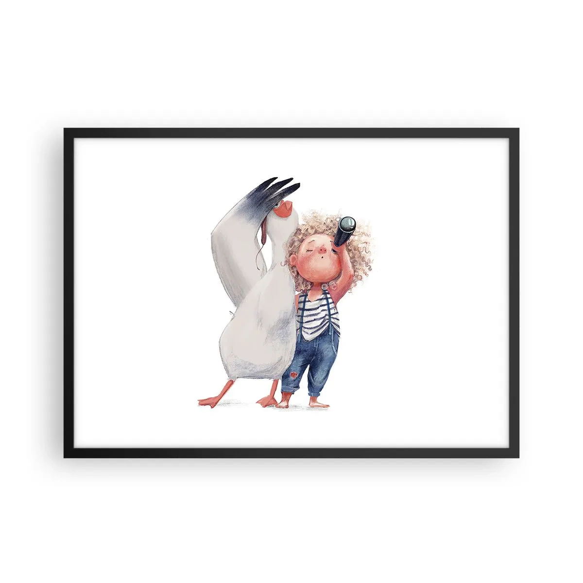 Plakát v černém rámu - Plán na skvělou cestu - 70x50 cm