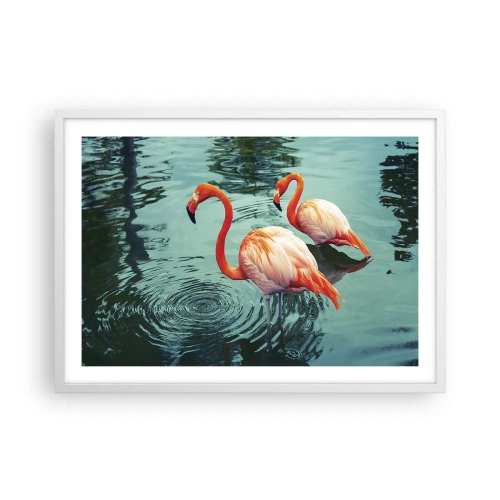 Plakát v bílém rámu - Nyní jsme v módě - 70x50 cm
