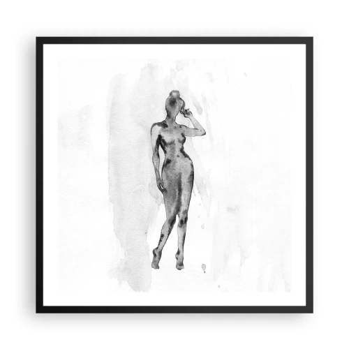 Plakát v černém rámu - Studie o ideálu ženskosti - 60x60 cm