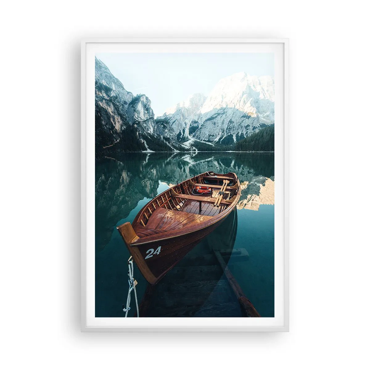 Plakát v bílém rámu - Jako namalované na skle - 70x100 cm