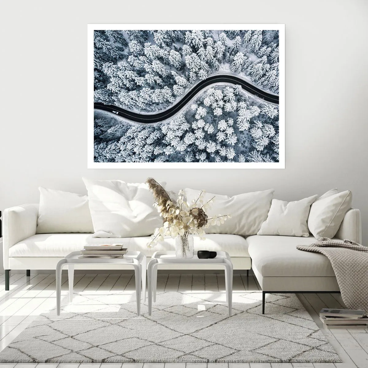 Plakát - Zimním lesem - 100x70 cm