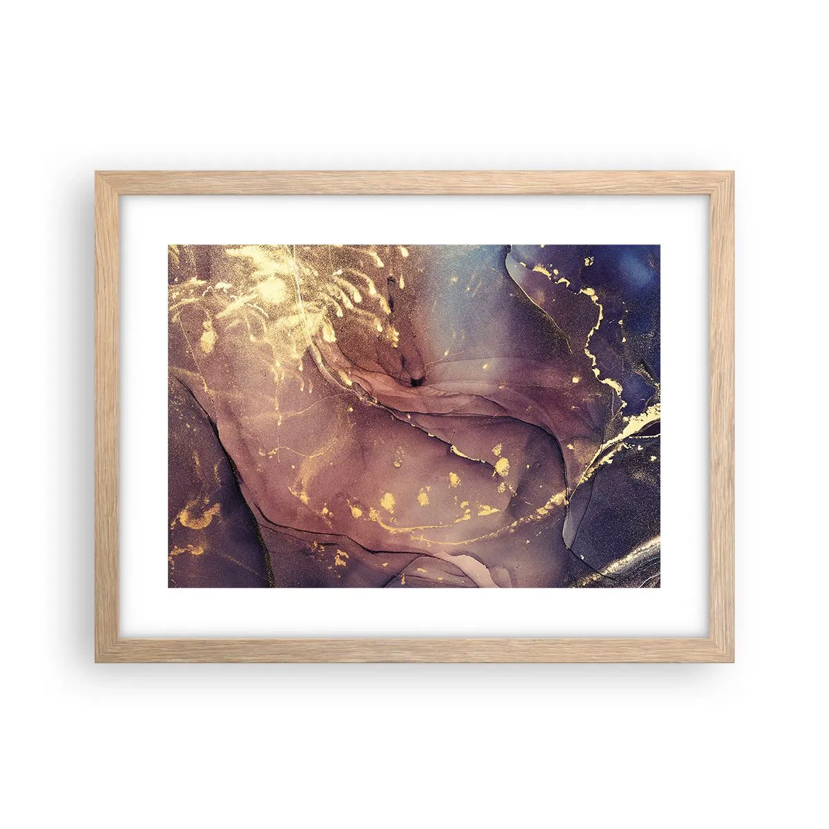 Plakát v rámu světlý dub - Hmota a duch - 40x30 cm
