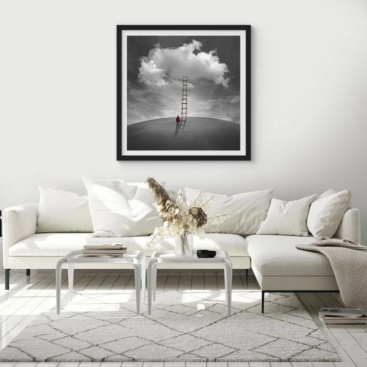 Plakát v černém rámu - Všechno je možné - 60x60 cm