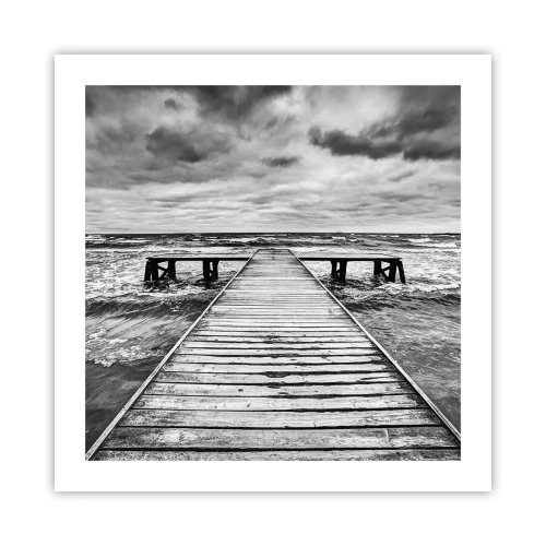 Plakát - Čekám na vítr, co rozfouká… - 50x50 cm