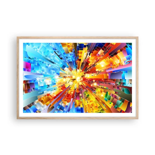Plakát v rámu světlý dub - In medias res - 91x61 cm