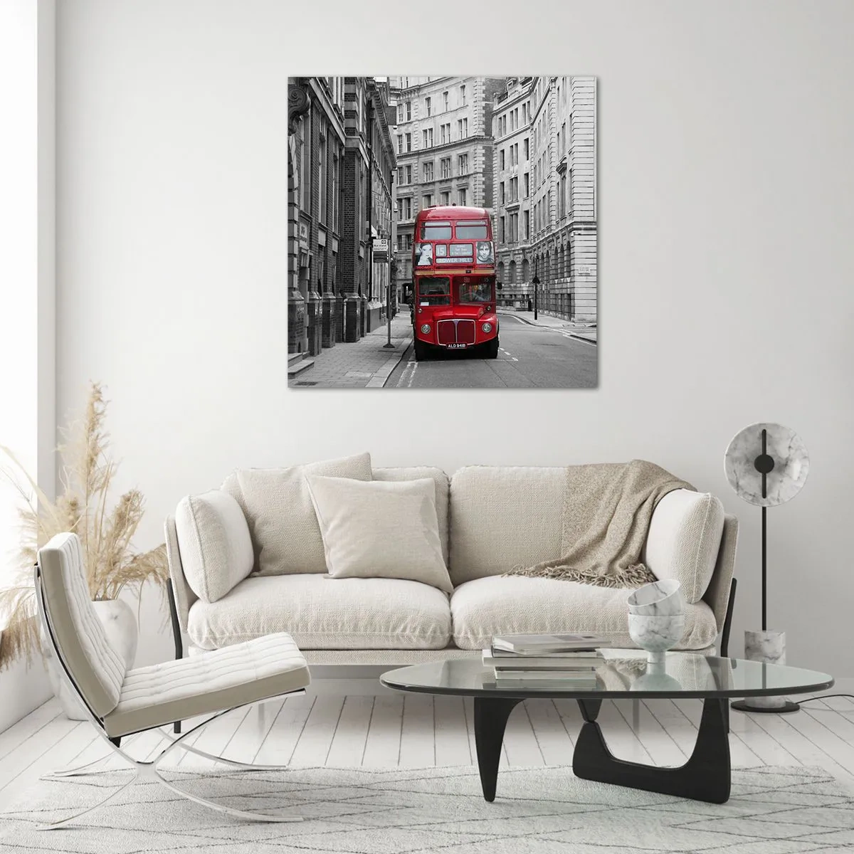 Obraz na skle - Všednost nemusí být šedá - 70x70 cm