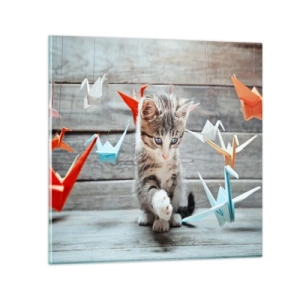 Obraz na skle - První lekce - 40x40 cm