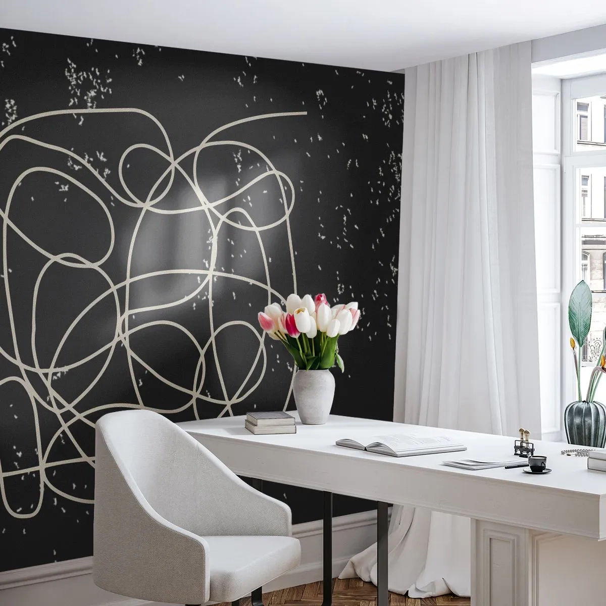 Fototapeta Samolepicí Deluxe Sticker - Toulání myslí - Abstrakce, Grafika, Kus - 250x175 cm