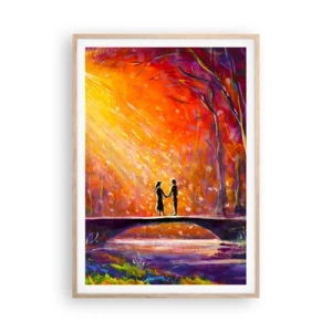 Plakát v rámu světlý dub - Nebe je taky miluje - 70x100 cm