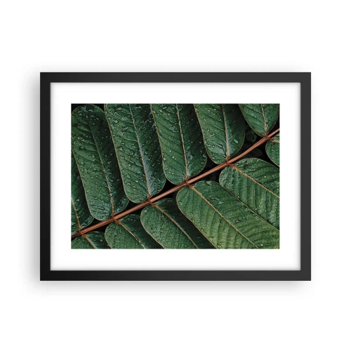 Plakát v černém rámu - V zeleném rytmu - 40x30 cm