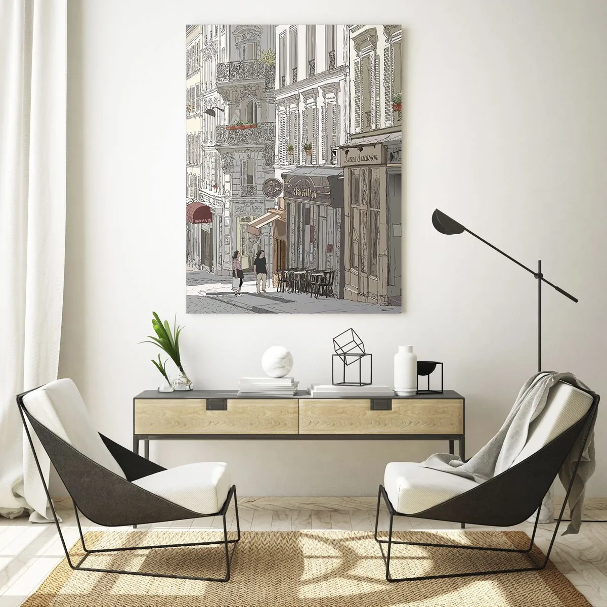 Obraz na skle - Městské radosti - 50x70 cm
