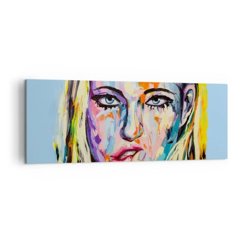 Obraz na plátně - Podívej se jí přímo do očí - 140x50 cm