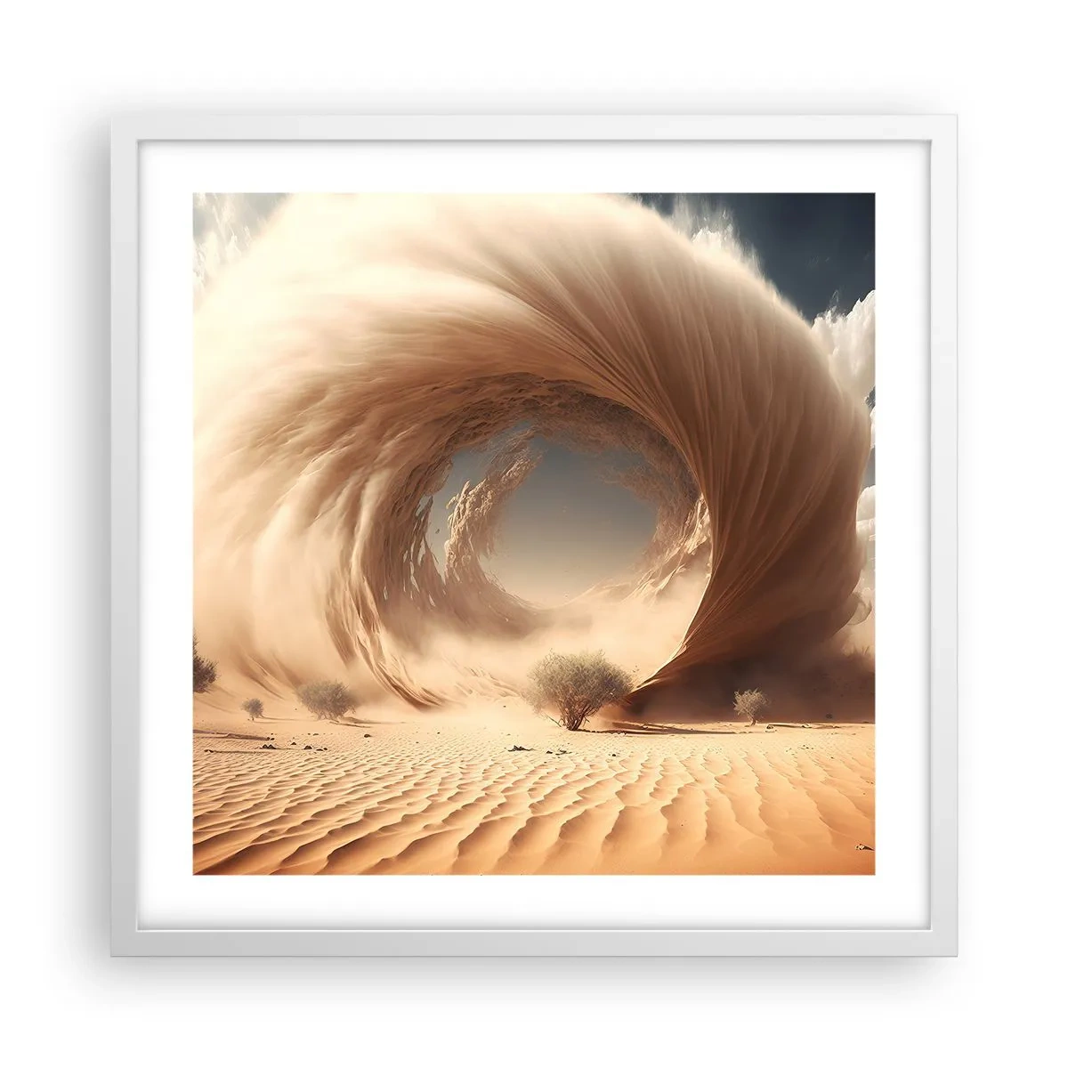 Plakát v bílém rámu - Otevřený portál - 50x50 cm