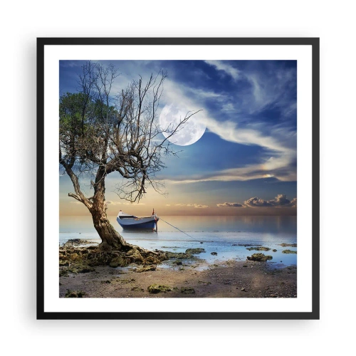 Plakát v černém rámu - Je to konec nebo začátek? - 60x60 cm