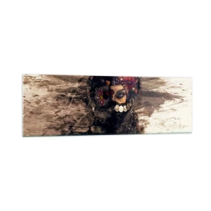 Obraz na skle - Přinejmenším znepokojující - 160x50 cm