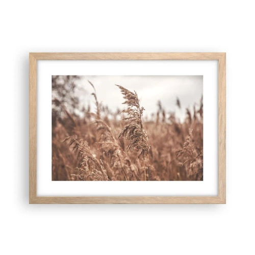 Plakát v rámu světlý dub - Na polích už je podzim - 40x30 cm