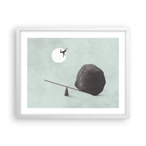 Plakát v bílém rámu - Splněný sen - 50x40 cm