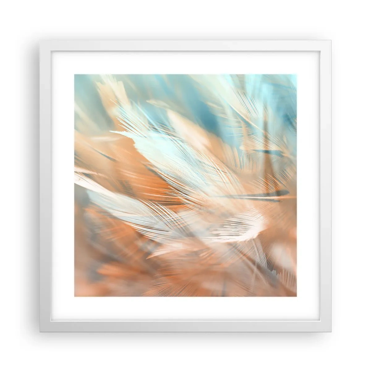 Plakát v bílém rámu - V krajině něhy - 40x40 cm