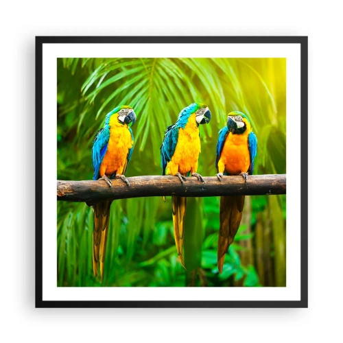 Plakát v černém rámu - Slyšela jsi, že ona…? - 60x60 cm