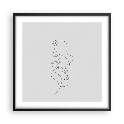 Plakát v černém rámu - Žár vášnivých tužeb - 50x50 cm