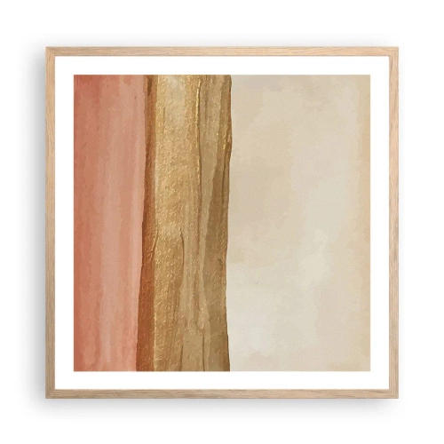 Plakát v rámu světlý dub - Vertikální kompozice - 60x60 cm