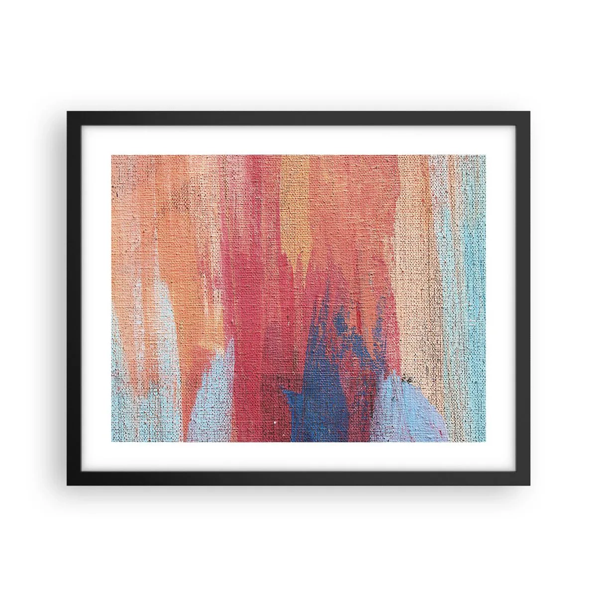Plakát v černém rámu - Stékat duhou - 50x40 cm