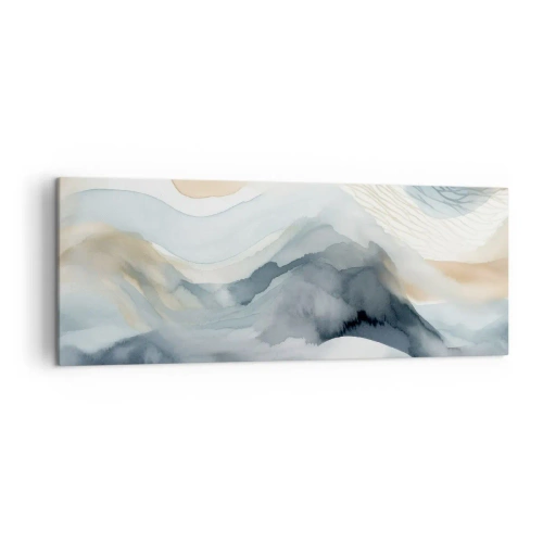 Obraz na plátně - Abstrakce sněhu a mlhy - 140x50 cm